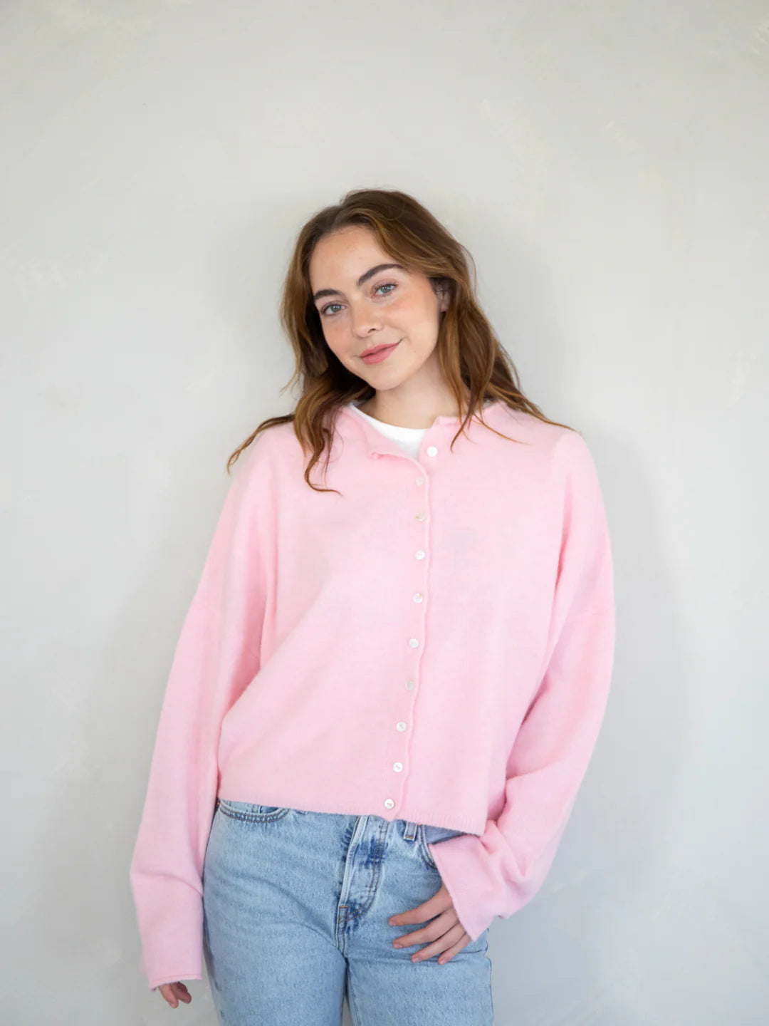 Baby Pink Piper Cardigan
