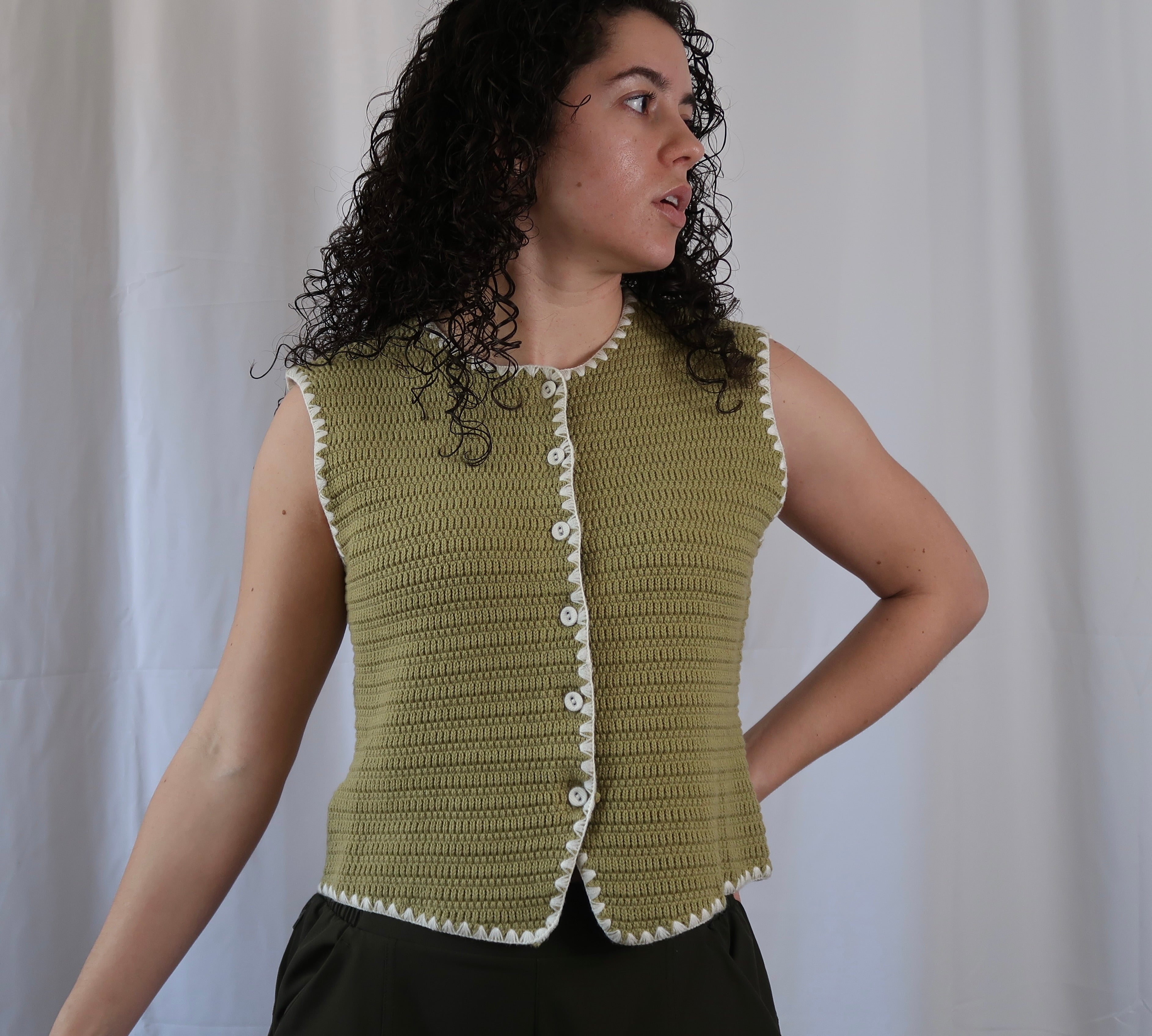 Button Down Sweater Vest