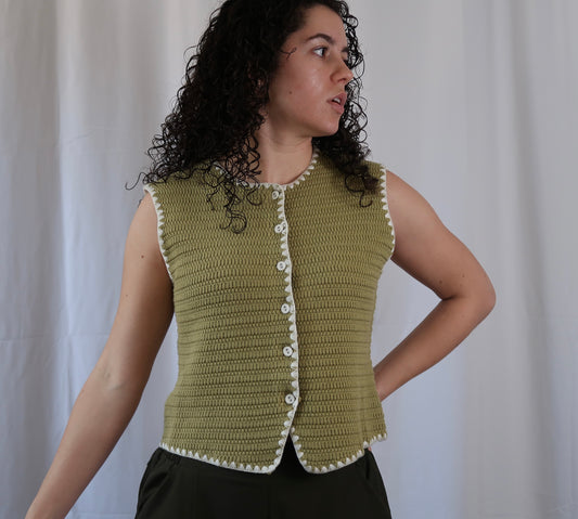 Button Down Sweater Vest